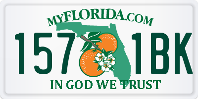 FL license plate 1571BK