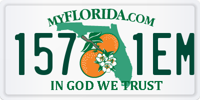 FL license plate 1571EM