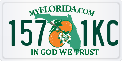FL license plate 1571KC