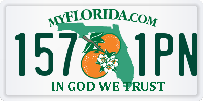 FL license plate 1571PN