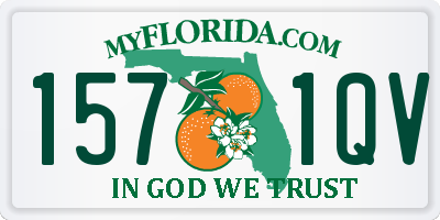 FL license plate 1571QV