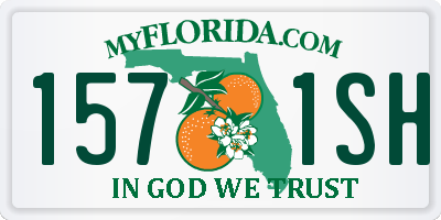 FL license plate 1571SH