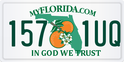 FL license plate 1571UQ