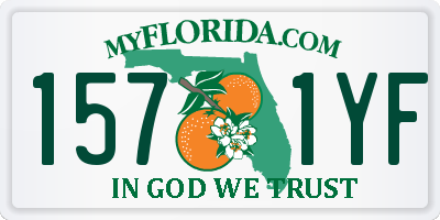 FL license plate 1571YF