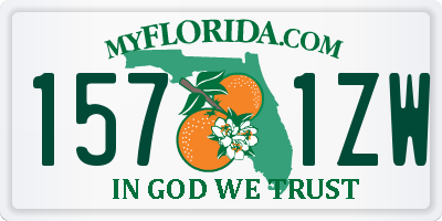 FL license plate 1571ZW