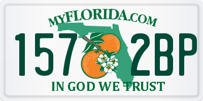 FL license plate 1572BP