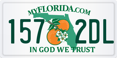 FL license plate 1572DL