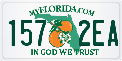 FL license plate 1572EA