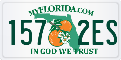 FL license plate 1572ES