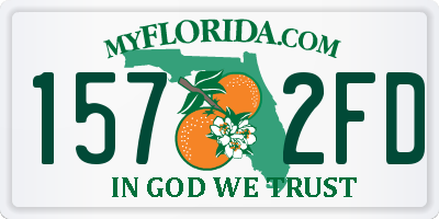 FL license plate 1572FD