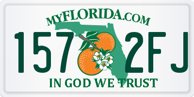 FL license plate 1572FJ
