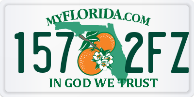 FL license plate 1572FZ