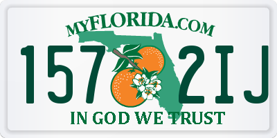 FL license plate 1572IJ
