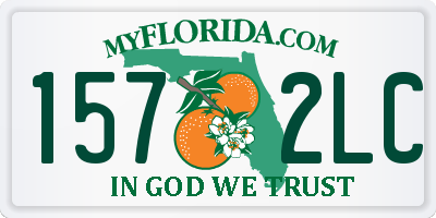 FL license plate 1572LC