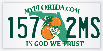 FL license plate 1572MS