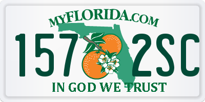 FL license plate 1572SC