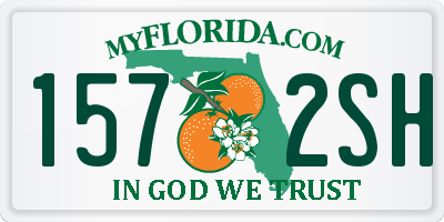 FL license plate 1572SH