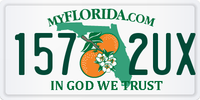 FL license plate 1572UX