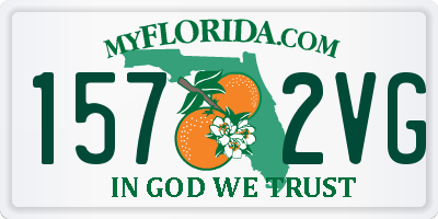 FL license plate 1572VG