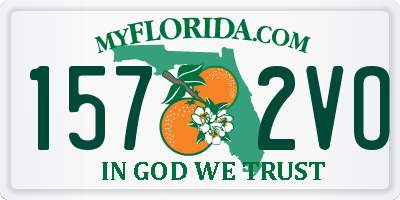 FL license plate 1572VO