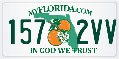 FL license plate 1572VV