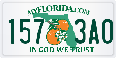 FL license plate 1573AO