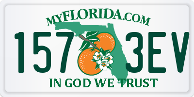 FL license plate 1573EV