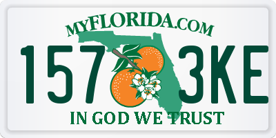 FL license plate 1573KE