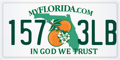 FL license plate 1573LB