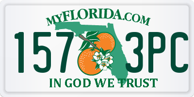FL license plate 1573PC