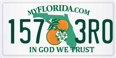 FL license plate 1573RO
