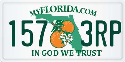 FL license plate 1573RP