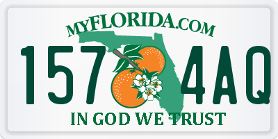 FL license plate 1574AQ