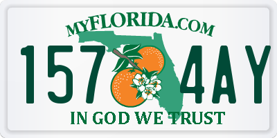 FL license plate 1574AY
