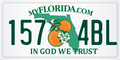 FL license plate 1574BL
