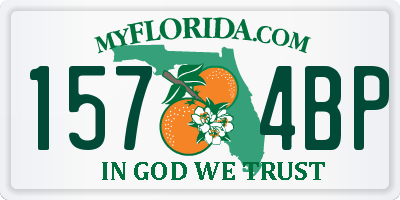 FL license plate 1574BP