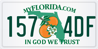 FL license plate 1574DF