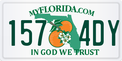 FL license plate 1574DY