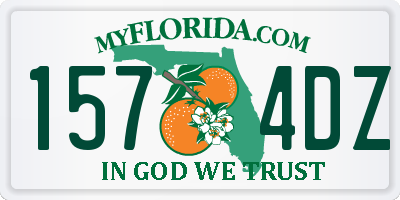 FL license plate 1574DZ