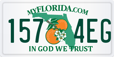 FL license plate 1574EG