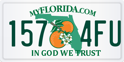 FL license plate 1574FU