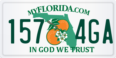 FL license plate 1574GA