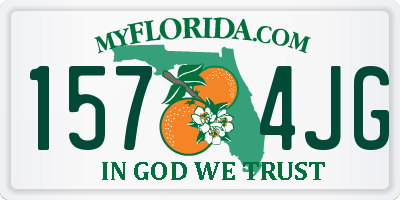 FL license plate 1574JG