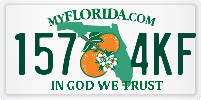 FL license plate 1574KF