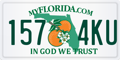FL license plate 1574KU