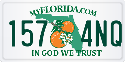 FL license plate 1574NQ