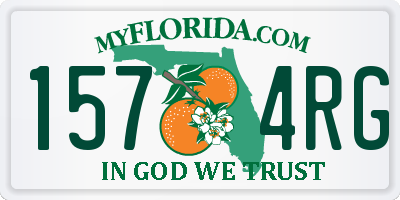 FL license plate 1574RG