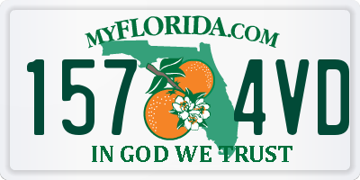 FL license plate 1574VD