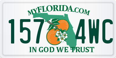 FL license plate 1574WC