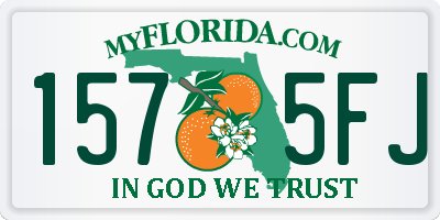 FL license plate 1575FJ